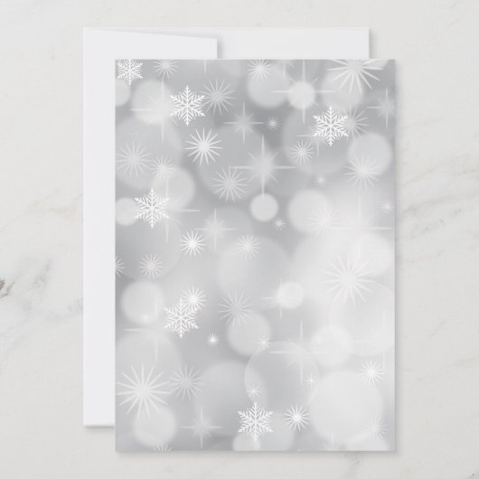 Moderne kerstfeestdag kaart (Achterkant)