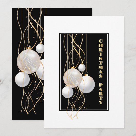 Moderne kerstfeestdag kaart (Voorkant / Achterkant)