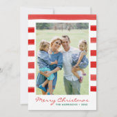 Moderne kerstfeestdag met feestdag feestdagenkaart (Voorkant)