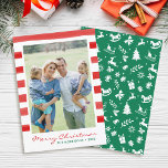 Moderne kerstfeestdag met feestdag feestdagenkaart<br><div class="desc">Moderne kerstfeestdag foto's Kaart</div>