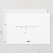 Moderne kerstfeestdag met feestdag feestdagenkaart (Achterkant)