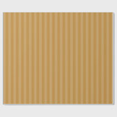 Moderne kerstfeestdag met Gold Tonal Stripe Cadeaupapier (Vlak)