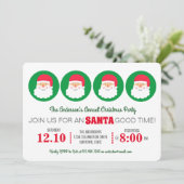 Moderne kerstfeestdag met kerstmis kaart (Staand voorkant)