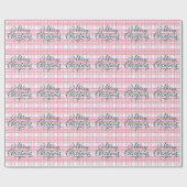 Moderne kerstfeestdag met Snoep Cotten Cadeaupapier (Vlak)