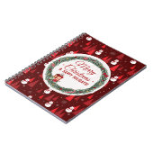 Moderne kerstfeestdag notitieboek (Linkerzijde)