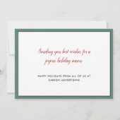 Moderne kerstfeestdag voor prettige feestdagen (Achterkant)