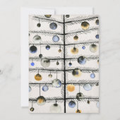 Moderne kerstfeestdag voor rendieren kaart (Achterkant)