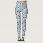 Moderne kerstFeestdagen Beer Leggings (Voorkant)