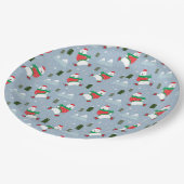 Moderne kerstFeestdagen Beer Papieren Bordje (Gekanteld)