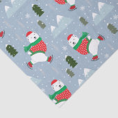 Moderne kerstFeestdagen Beer Tissuepapier (Detail)