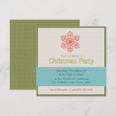 Moderne kerstfeestdagen kaart (Voorkant / Achterkant)