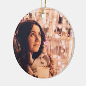 Moderne kerstFeestdagen - Volledige foto Keramisch Ornament (Links)