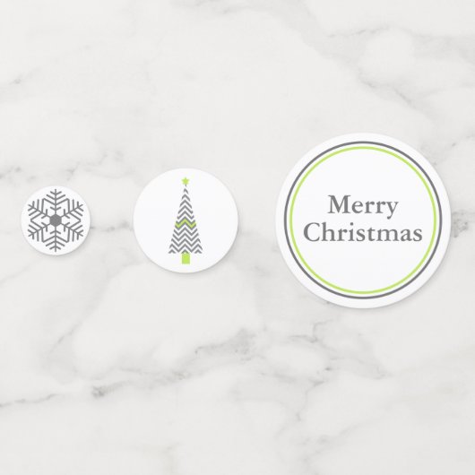 Moderne kerstfeestelijke Confetti (Achterkanten)