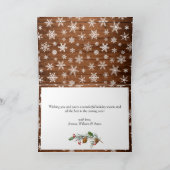 Moderne kerstfeestelijke drift voor vrolijk kerstf feestdagen kaart (Binnen)