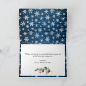 Moderne kerstfeestelijke drift voor vrolijk kerstf feestdagen kaart (Binnen)