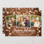 Moderne kerstfeestelijke drift voor vrolijk kerstf feestdagenkaart (Voorkant / Achterkant)