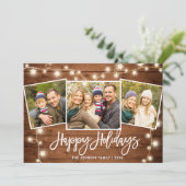 Moderne kerstfeestelijke drift voor vrolijk kerstf feestdagenkaart (Staand voorkant)