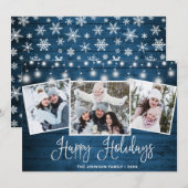 Moderne kerstfeestelijke drift voor vrolijk kerstf feestdagenkaart (Voorkant / Achterkant)