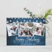 Moderne kerstfeestelijke drift voor vrolijk kerstf feestdagenkaart (Staand voorkant)