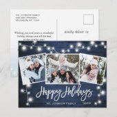 Moderne kerstfeestelijke drift voor vrolijk kerstf feestdagenkaart (Voorkant / Achterkant)