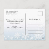 Moderne kerstfeestelijke drift voor vrolijk kerstf feestdagenkaart (Achterkant)