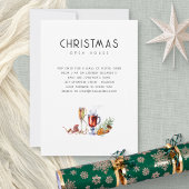 Moderne kerstfeestelijke Drinken Kaart