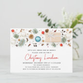 Moderne kerstfeestelijke Feestdagen Kaart (Staand voorkant)