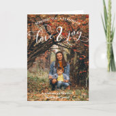 Moderne kerstfeestelijke fotokaart kaart (Voorkant)