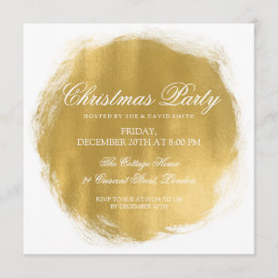 Moderne kerstfeestelijke Gold Paint-look Kaart