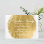 Moderne kerstfeestelijke Gold Paint-look Kaart (Staand voorkant)