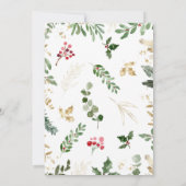 Moderne kerstfeestelijke uitnodigingen (Achterkant)