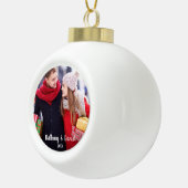 Moderne kerstfeestfoto Ornament C (Rechts)