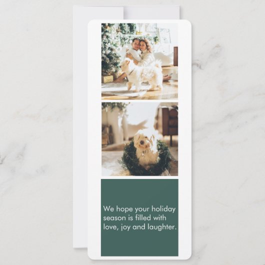 Moderne kerstfeestfoto voor Collage | Wees Merry (Achterkant)