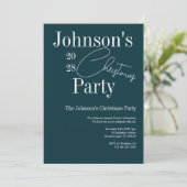 Moderne Kerstfeestgroen Kaart (Staand voorkant)