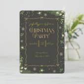 Moderne kerstfeestviering kaart (Staand voorkant)