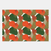 Moderne kerstflora Greenery Inpakpapier Vel (Voorkant 3)