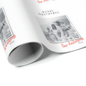 Moderne  kerstfoto cadeaupapier (Rol Hoek)