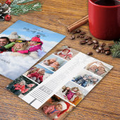 Moderne Kerstfoto Collage Folie Vakantie Kaart