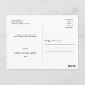 Moderne kerstfoto collage Holiday Briefkaart (Achterkant)