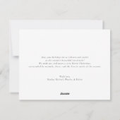 Moderne Kerstfoto Familieportret Feestdagenkaart (Achterkant)