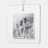 Moderne  kerstfoto keramisch ornament (Links)