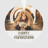 Moderne kerstfoto ornament (achterkant)