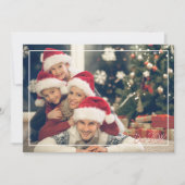 Moderne kerstfoto Seizoengroeten briefkaart (Voorkant)