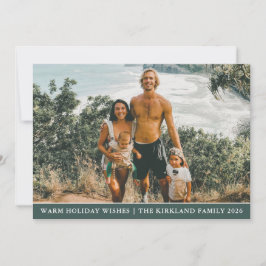 Moderne kerstfoto vakantiekaart feestdagenkaart