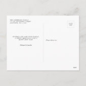 Moderne kerstfoto van Berry Feestdagenkaart (Achterkant)