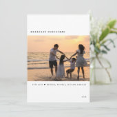 Moderne kerstfoto van Merriest Feestdagenkaart (Staand voorkant)