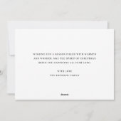 Moderne kerstfoto van Merry Feestdagenkaart (Achterkant)