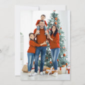 Moderne kerstfoto van Merry Feestdagenkaart (Achterkant)