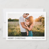 Moderne kerstfoto van Merry Feestdagenkaart (Voorkant)