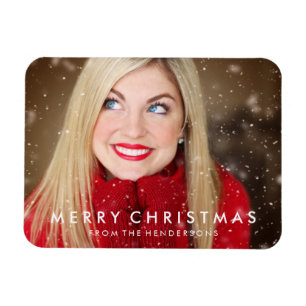 Moderne kerstfoto van Merry Magneet